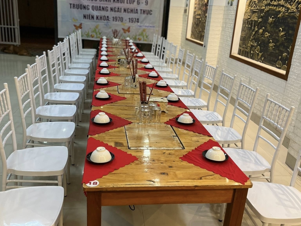 Không gian về menu